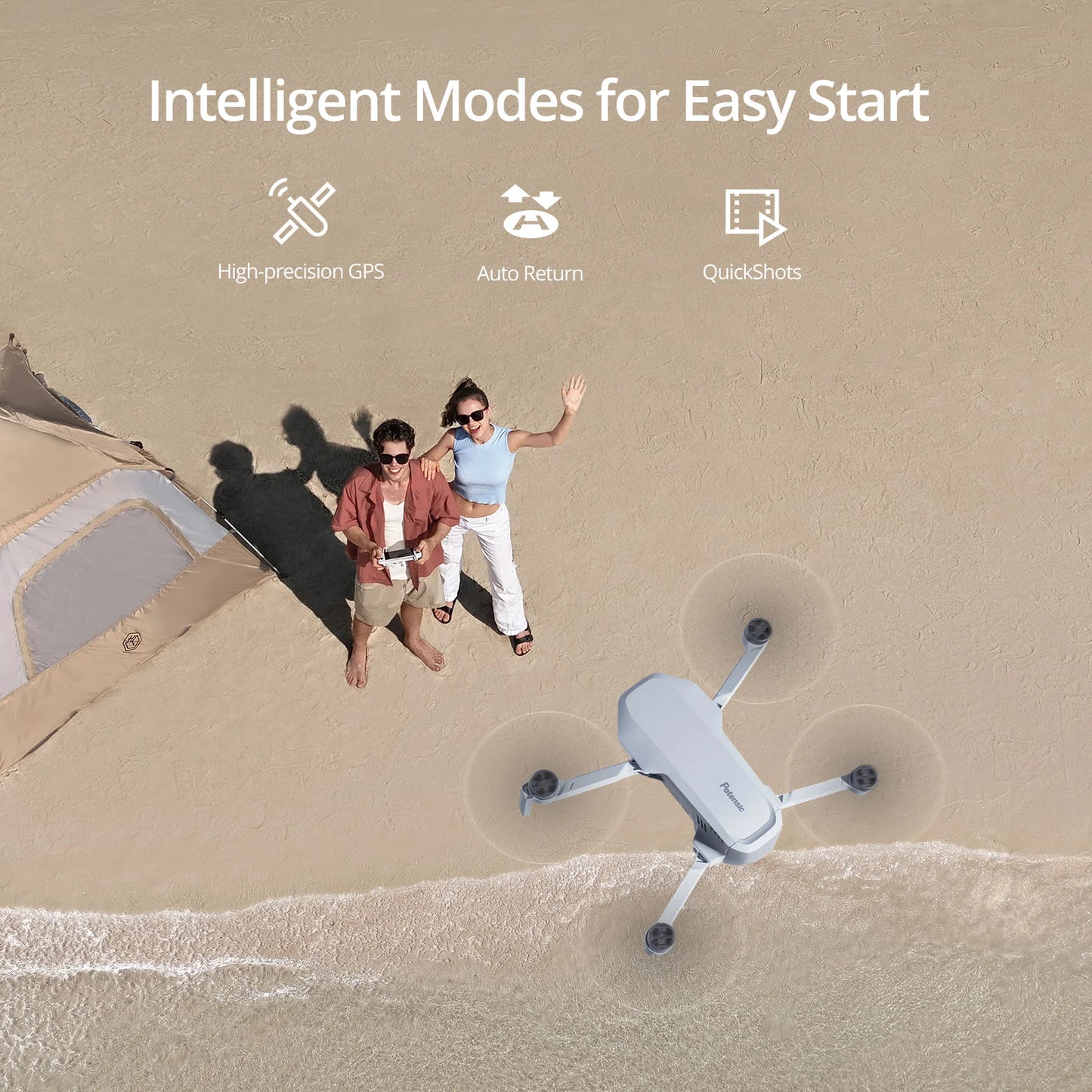 Potensic Refurbished ATOM Drone With 3-Axis Gimbal And 4K Camera