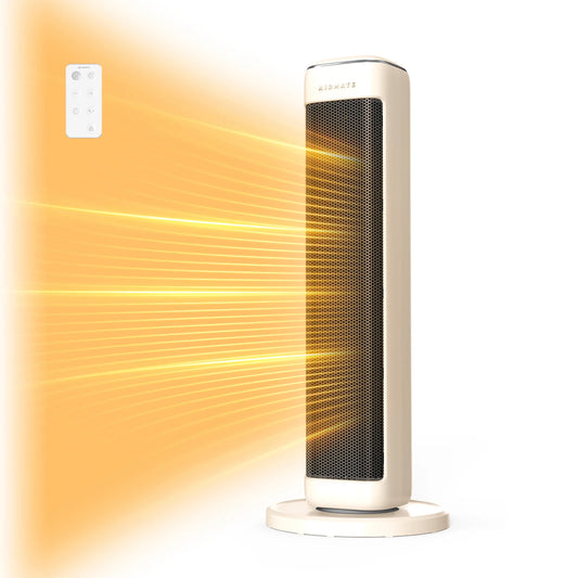 Airmate Ceramic Tower Space Heater With Adjustable Thermostat