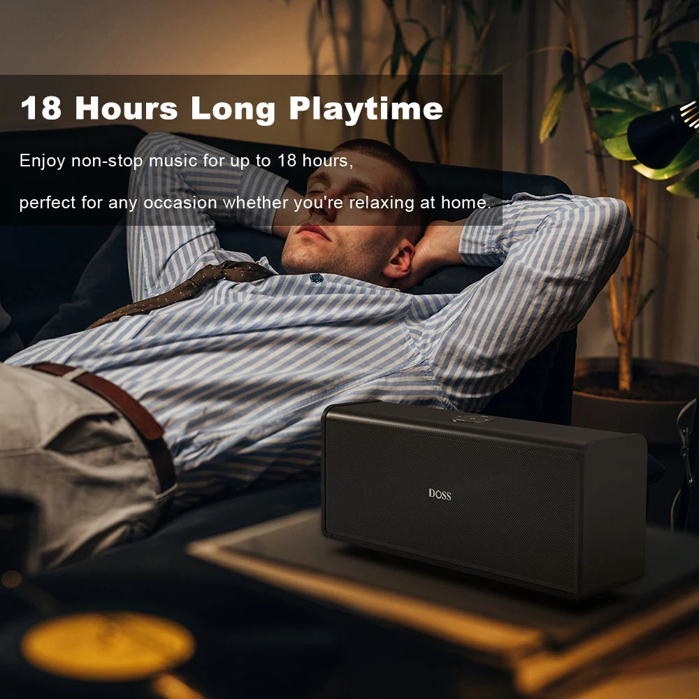 DOSS 80W Home Bluetooth Speaker With TWS Stereo Pairing