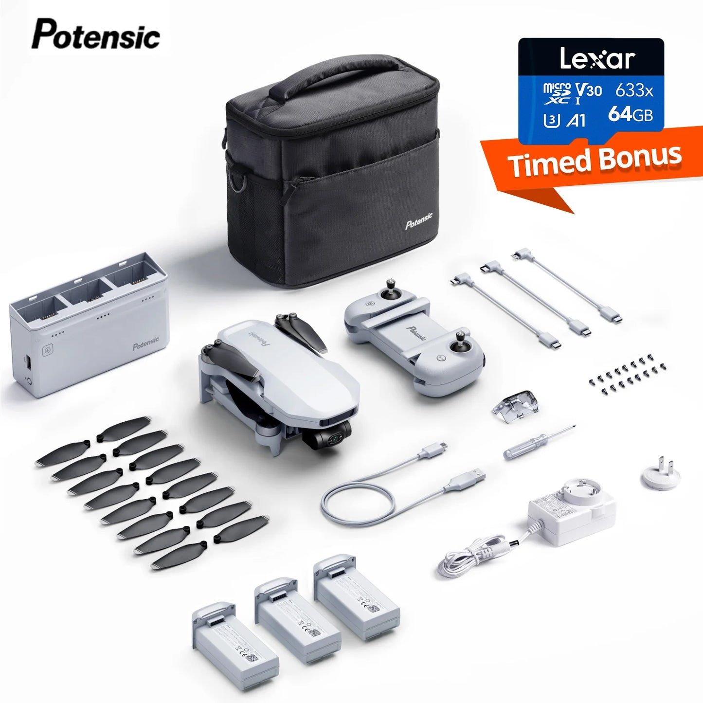 Potensic C0 4K GPS Drone With 3-Axis Gimbal and Tracking