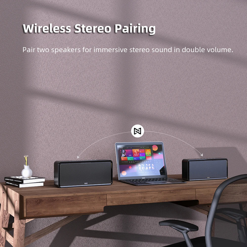 DOSS Bluetooth Speaker 32W TWS Stereo Sound