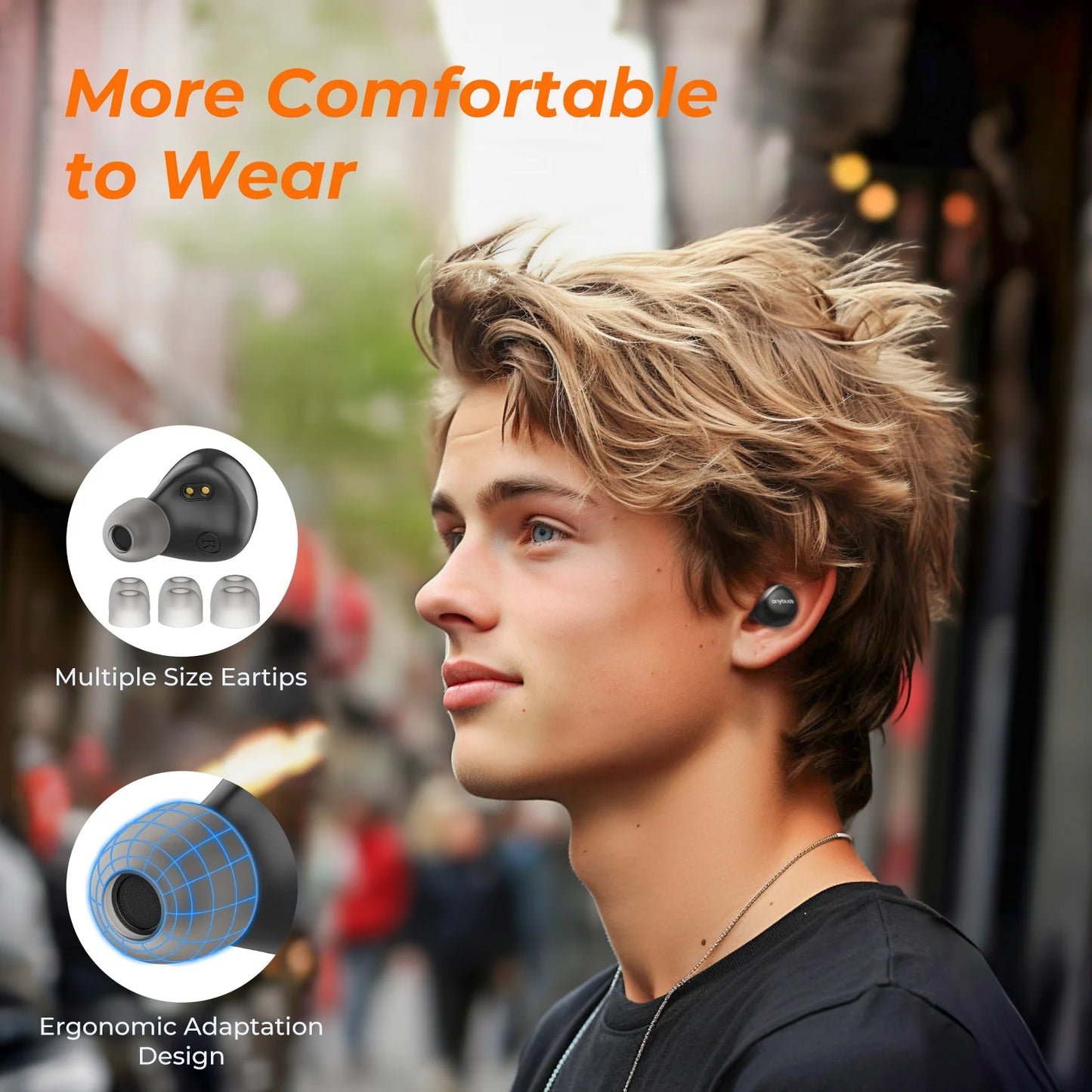 TOZO TWS Earbuds Wireless Bluetooth Headphones IPX5 Water Resistant