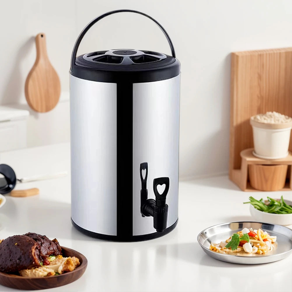 APWIKOGER Stainless Steel Insulated Beverage Dispenser With Faucet For Coffee