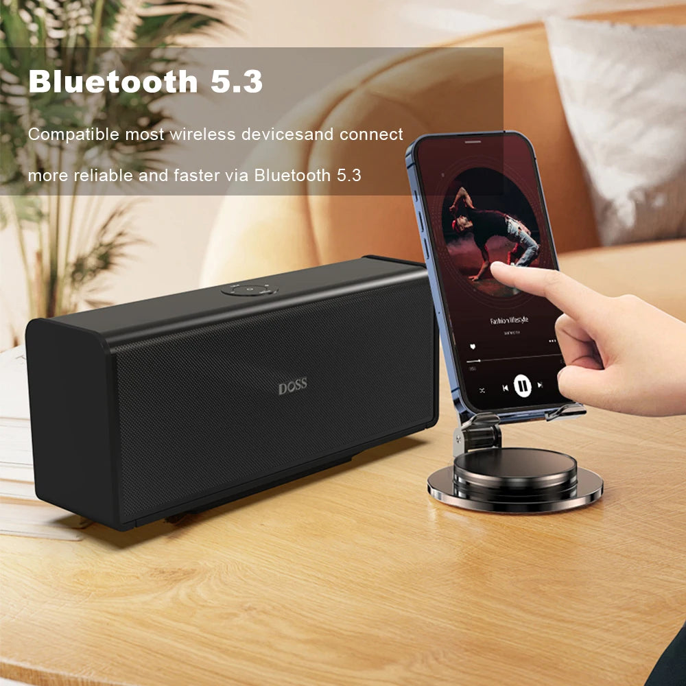 DOSS 80W Home Bluetooth Speaker With TWS Stereo Pairing
