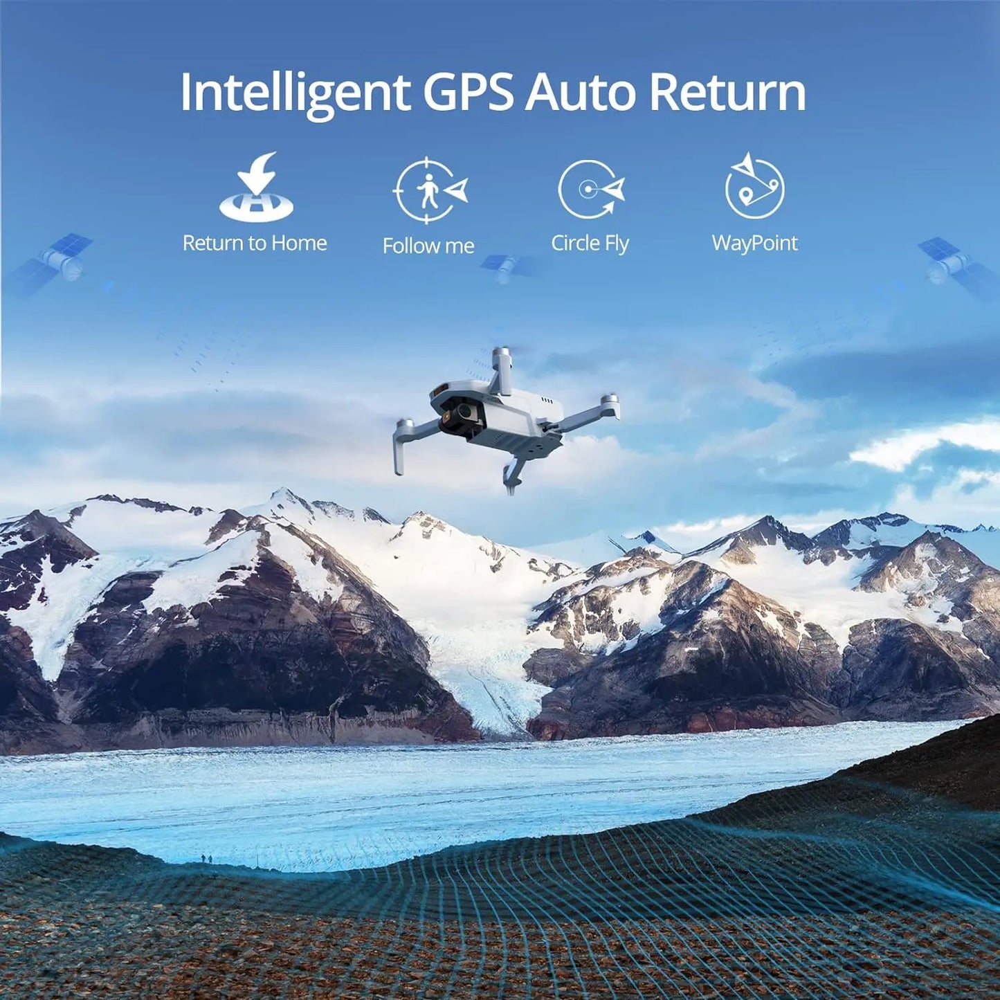 Potensic GPS Drone With Auto Return And 4K UHD Camera