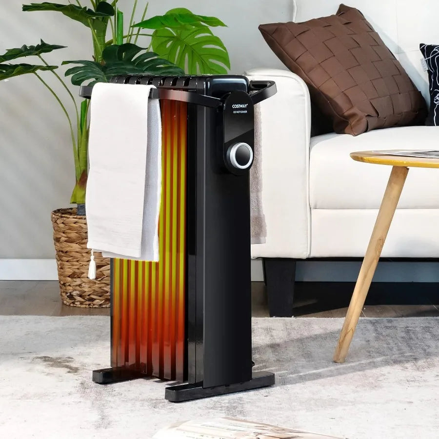 XMSJ Oil Filled Radiator Heater 1500W With 3 Heat Settings