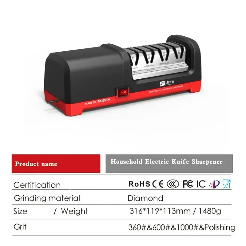Yoyal Four Stage Diamond Electric Knife Sharpener TG2102 2800rpm