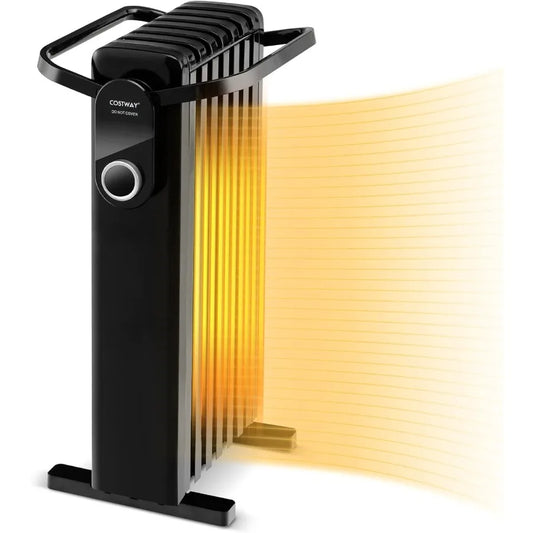 XMSJ Oil Filled Radiator Heater 1500W With 3 Heat Settings