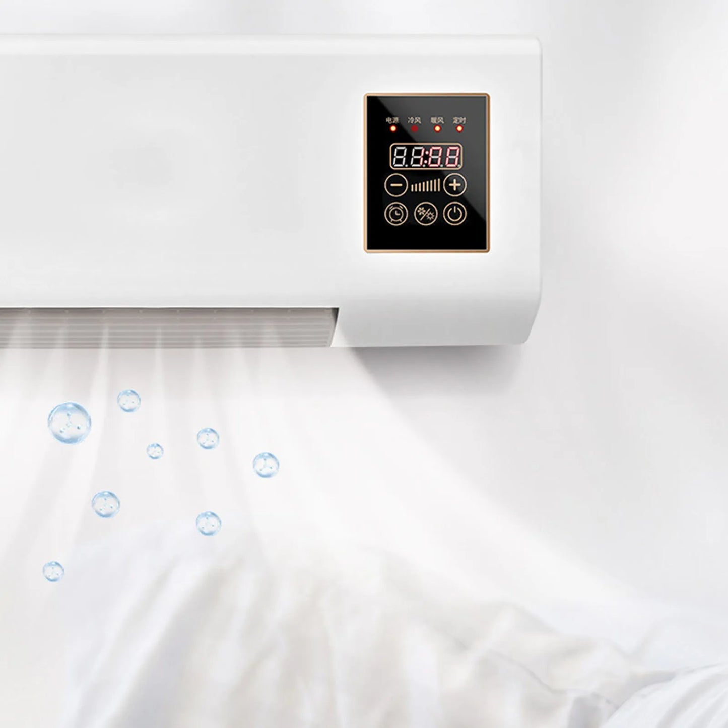 Romellar 2 In 1 Wall Mounted Heater And Air Conditioner 1800W Remote