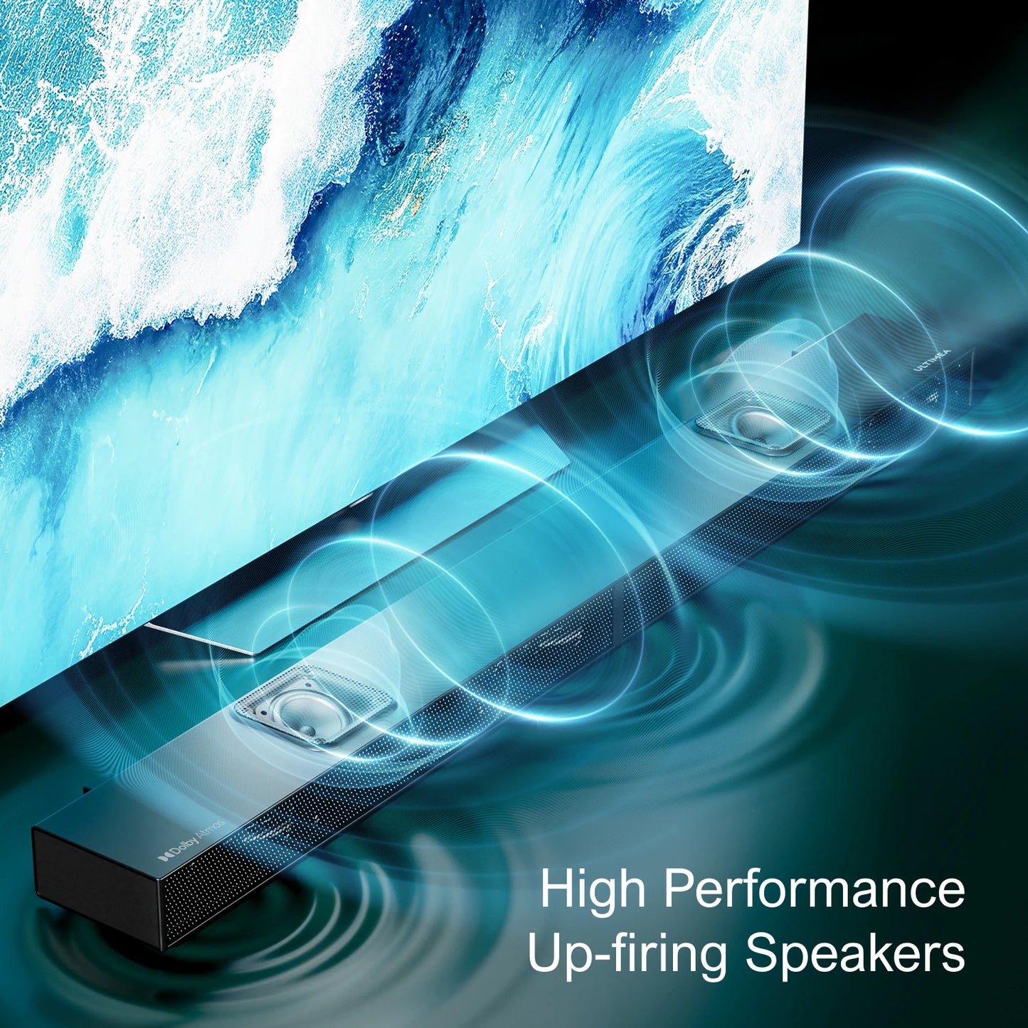 ULTIMEA 5.1.2 Dolby Atmos Soundbar Wireless Subwoofer