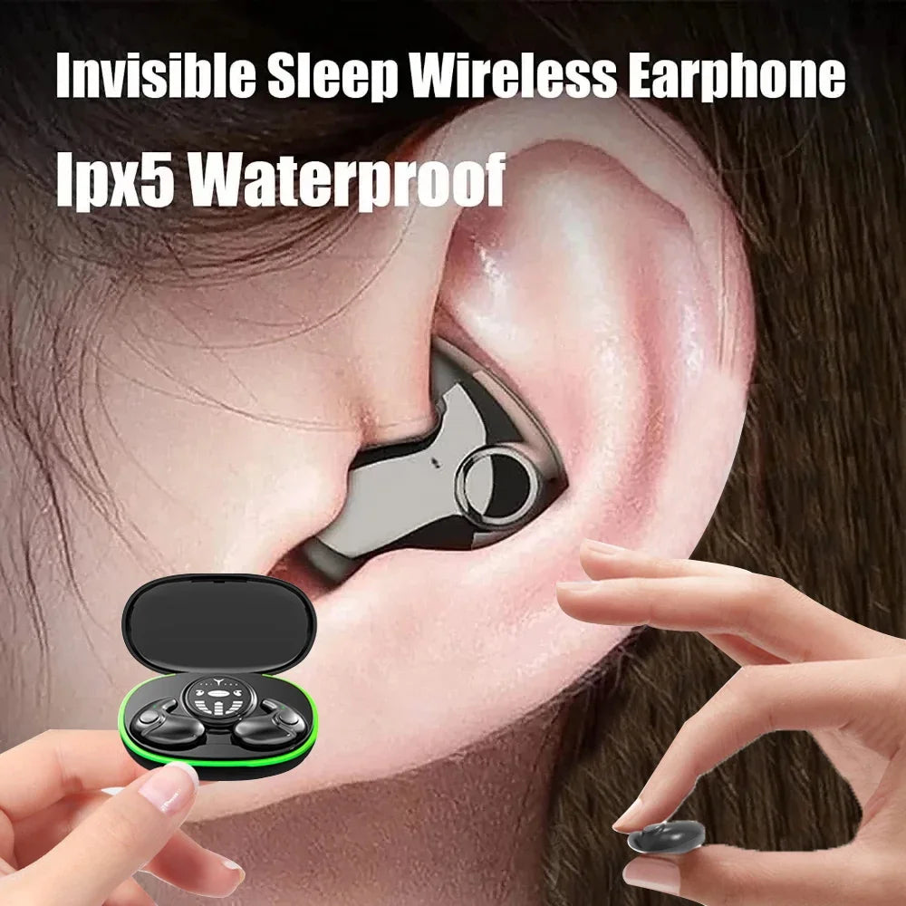 SHUKE Invisible Sleep Earphones Bluetooth 5.3 Earbuds Noise Reduction