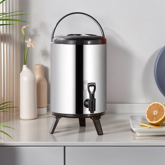 APWIKOGER Stainless Steel Insulated Beverage Dispenser With Faucet For Coffee