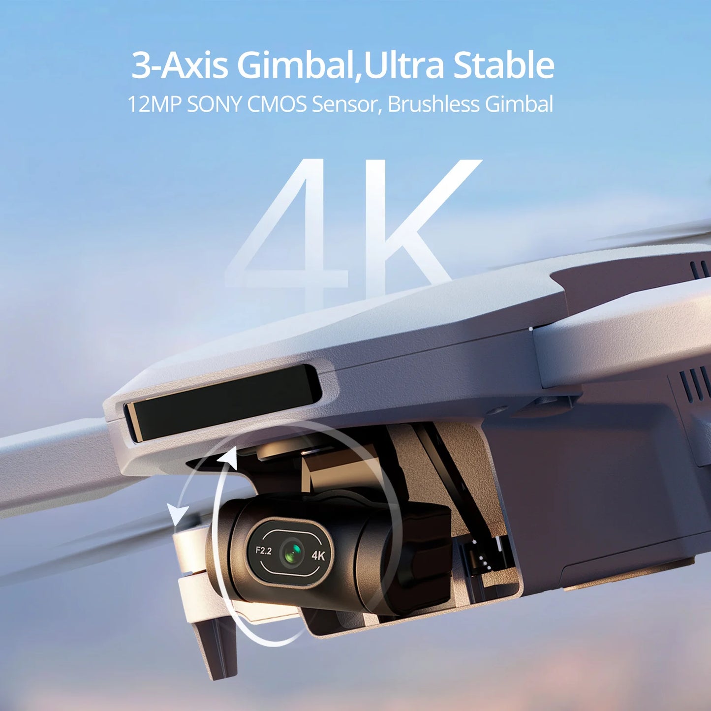 Potensic Refurbished ATOM Drone With 3-Axis Gimbal And 4K Camera