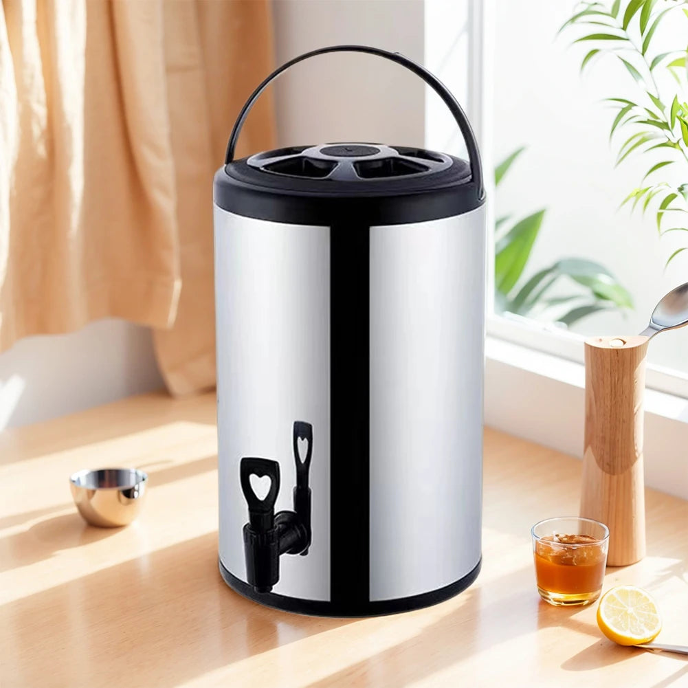 APWIKOGER Stainless Steel Insulated Beverage Dispenser With Faucet For Coffee