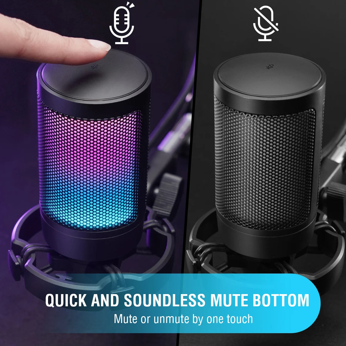 FIFINE Ampligame USB Microphone for Gaming and Streaming