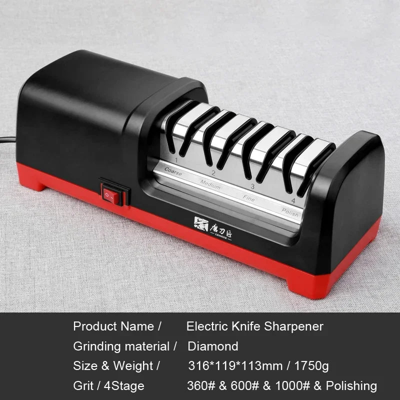 Yoyal Four Stage Diamond Electric Knife Sharpener TG2102 2800rpm
