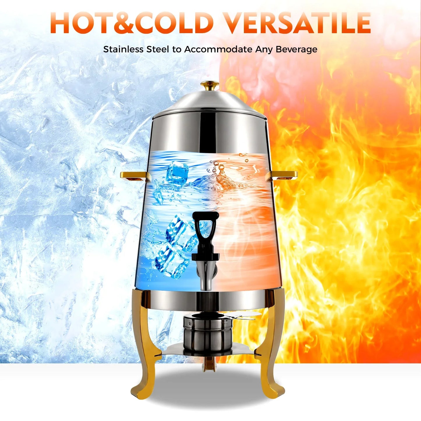 Bymaocar Commercial Hot Beverage Dispenser With Adjustable 35-85C Temperature