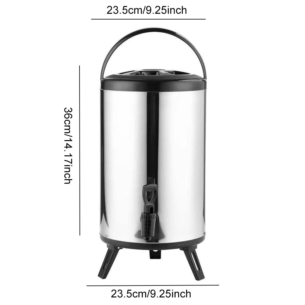APWIKOGER Stainless Steel Insulated Beverage Dispenser With Faucet For Coffee