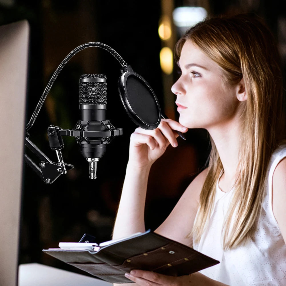 APWIKOGER BM800 V8s Podcast Sound Card Kit With Condenser Microphone