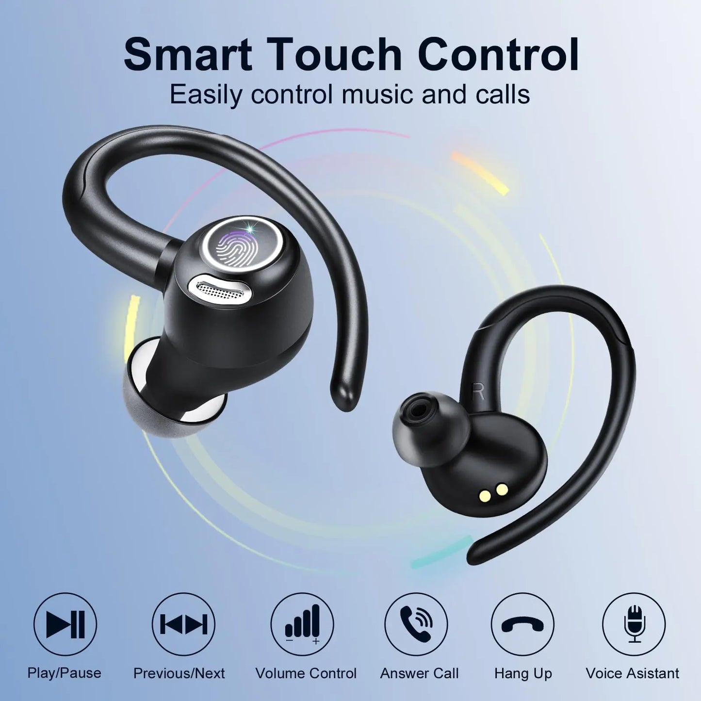 Btootos Wireless Earbuds Sport 48H Battery IP7 Waterproof