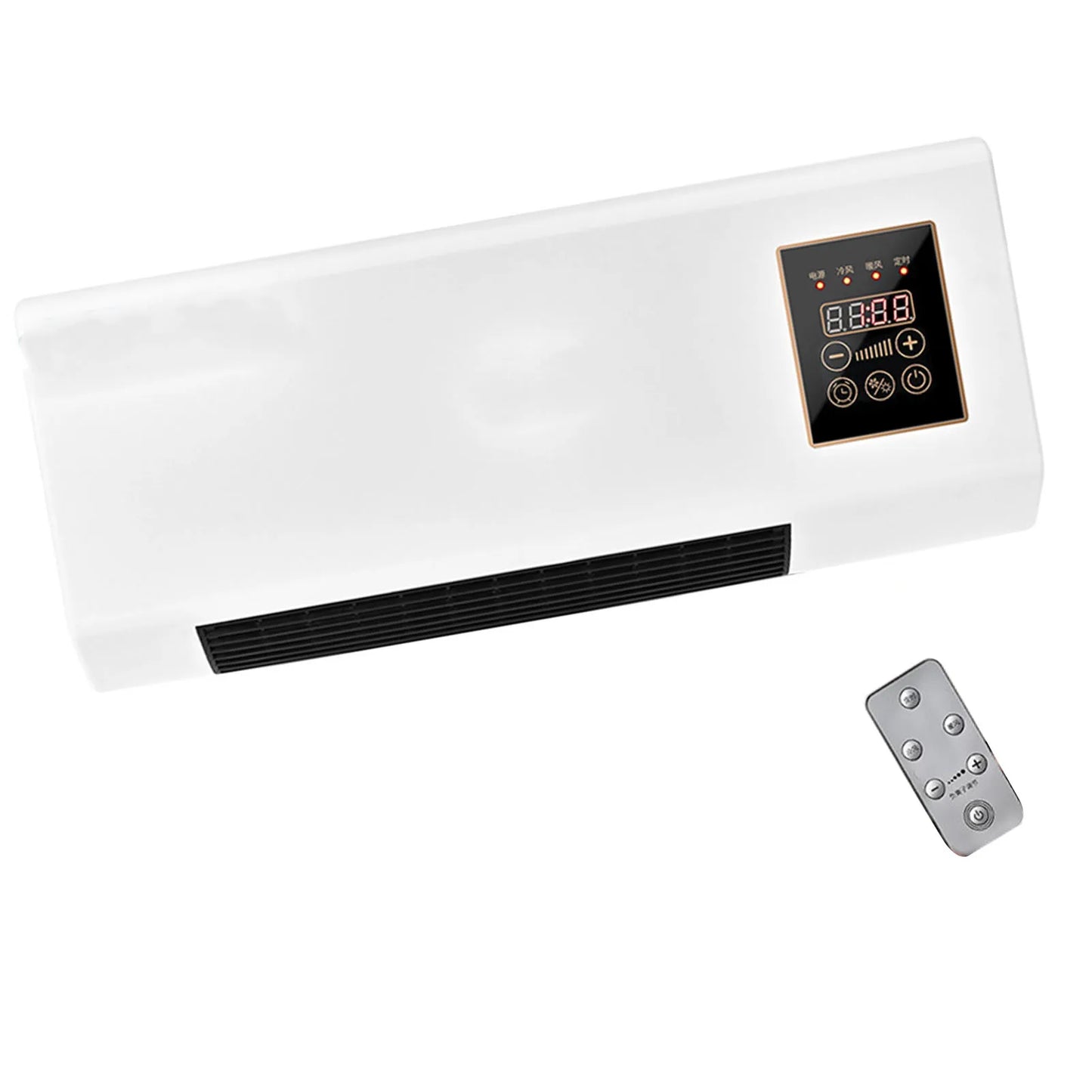 Romellar 2 In 1 Wall Mounted Heater And Air Conditioner 1800W Remote