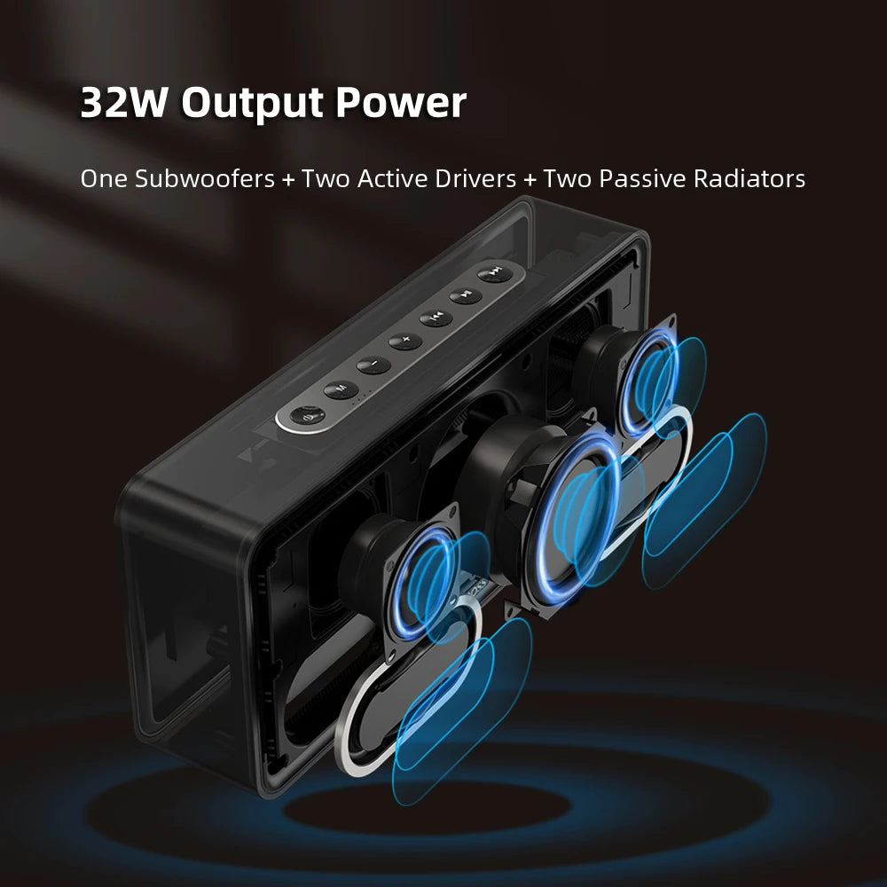 DOSS Bluetooth Speaker 32W TWS Stereo Sound