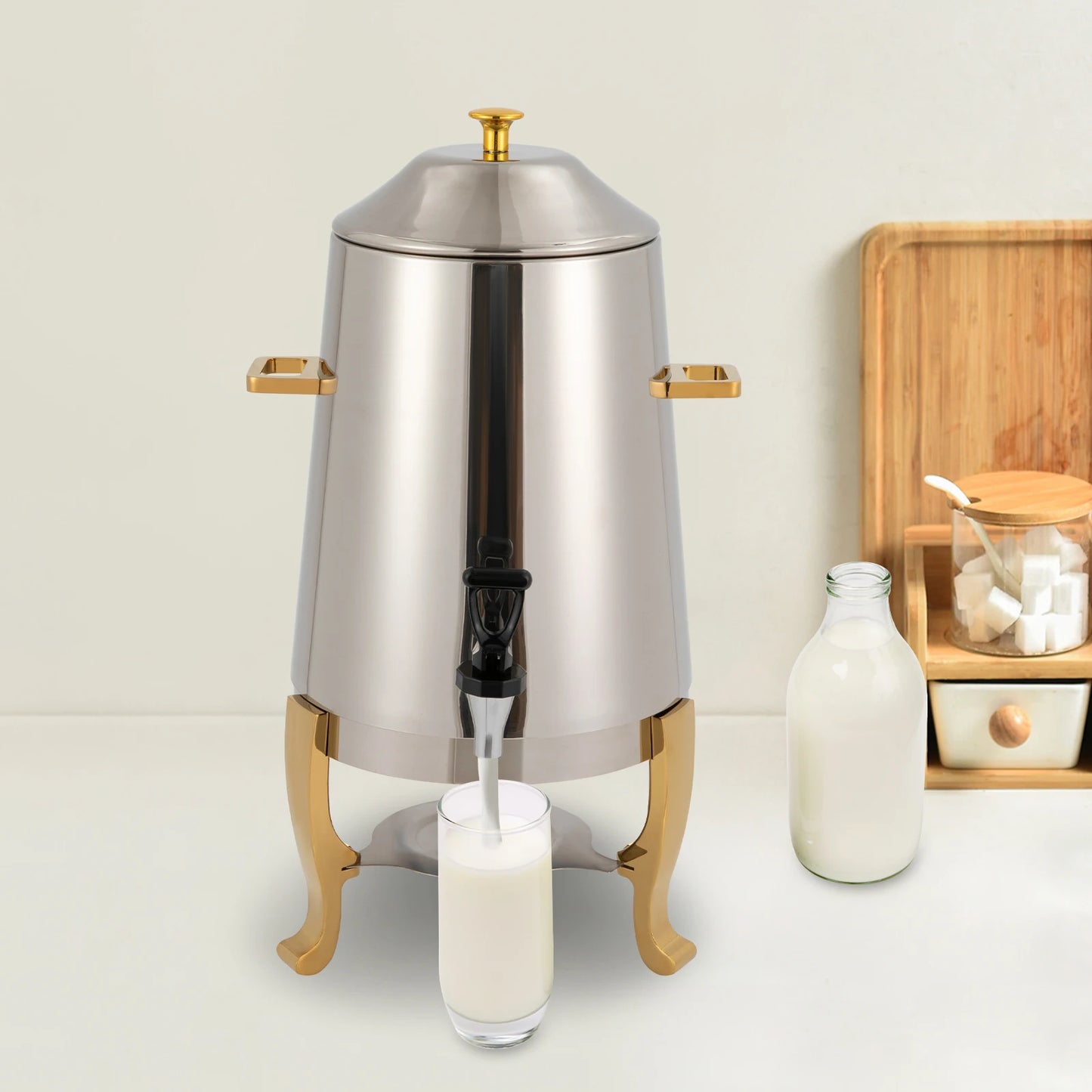 Bymaocar Commercial Hot Beverage Dispenser With Adjustable 35-85C Temperature
